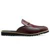 The Hale Slippers Mules Wine - Escaro Royale
