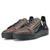 Hewitt Textured Leather Sneakers - Escaro Royale
