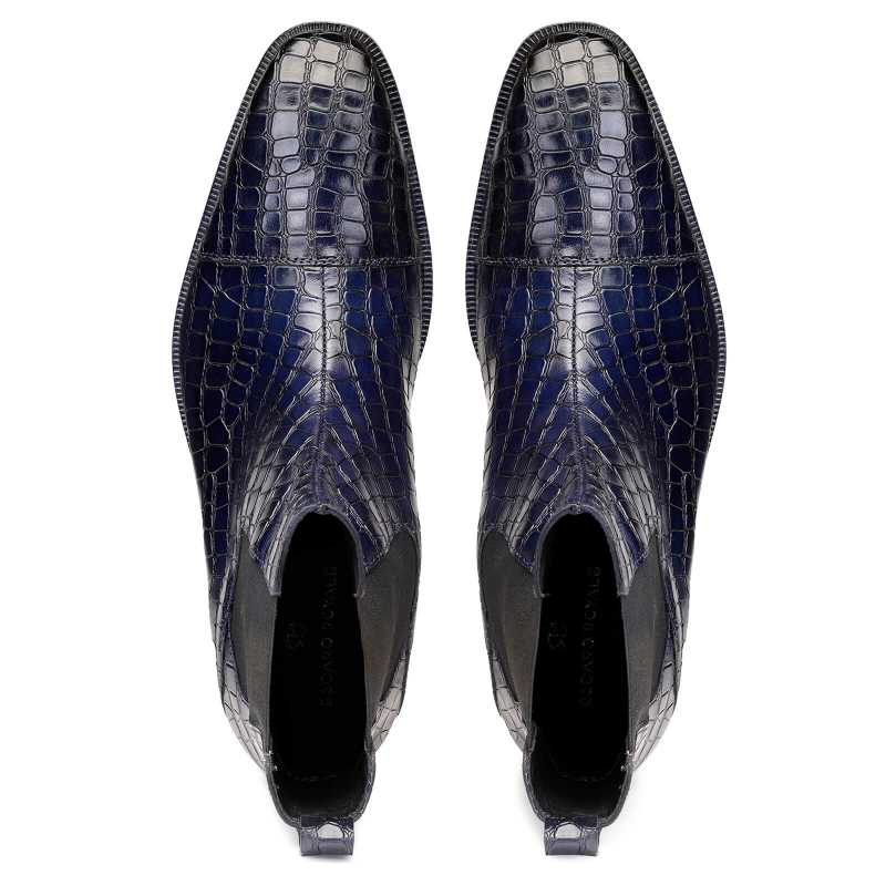 Regal Chelsea Boots in Blue - Escaro Royale