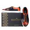 Foilio Luxury Sneakers in Blue Cognac - Escaro Royale