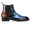 Marrone Chelsea Boots in Blue Brown - Escaro Royale