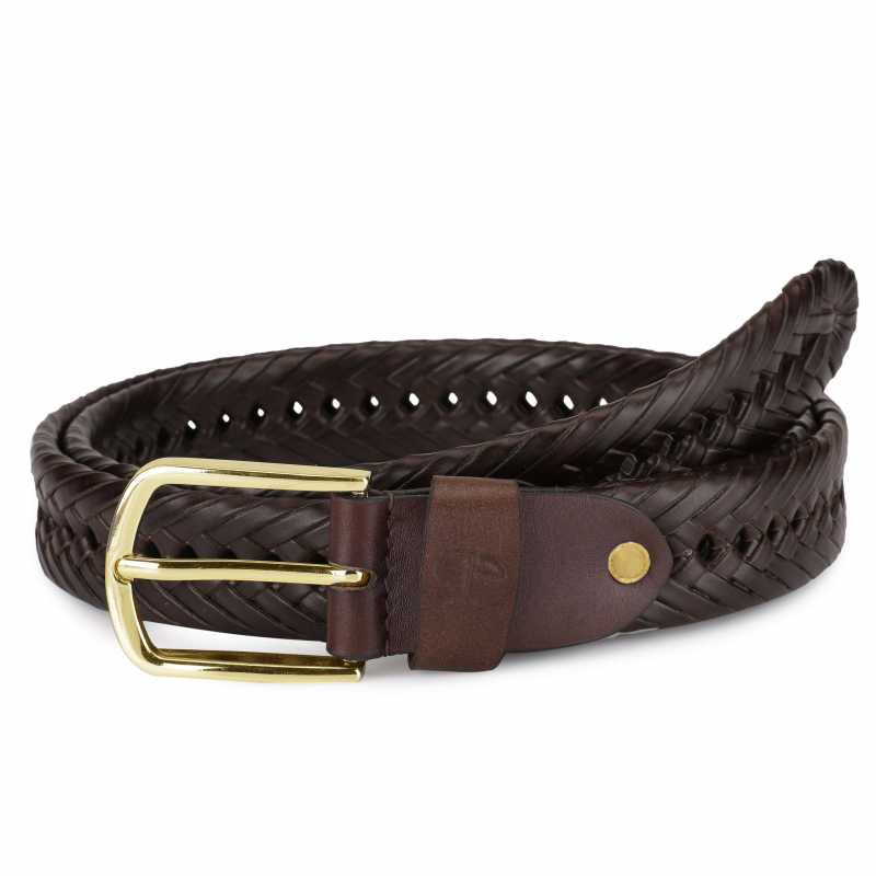 Hale Leather Braided Belt - Escaro Royale