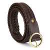 Maleko Leather Braided Belt - Escaro Royale