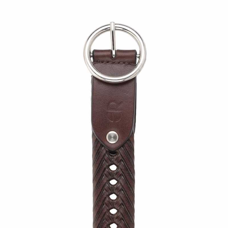 Topias Leather Braided Belt - Escaro Royale