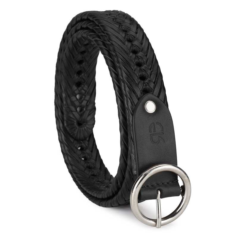 Santeri Leather Braided Belt - Escaro Royale