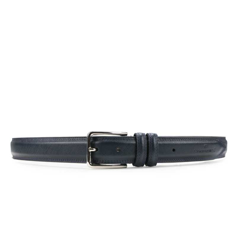 Beruto Mens Luxury Leather Belt in Blue  - Escaro Royale