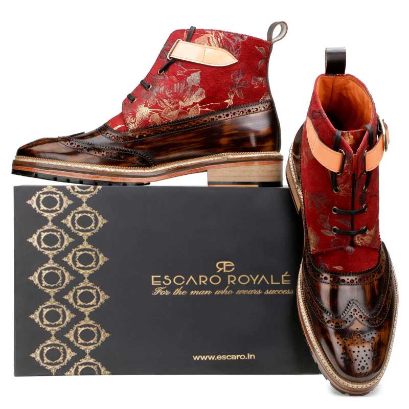 Piero Designer Boots Brown - Escaro Royale