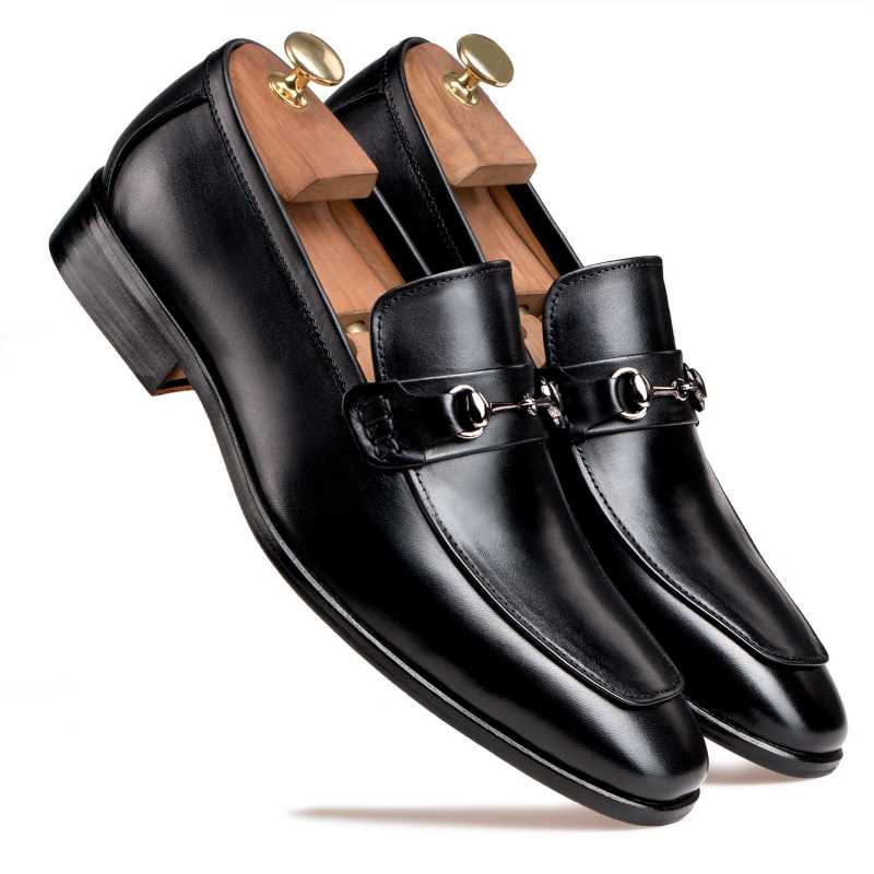 The Vermont Bit Loafer In Black - Escaro Royale