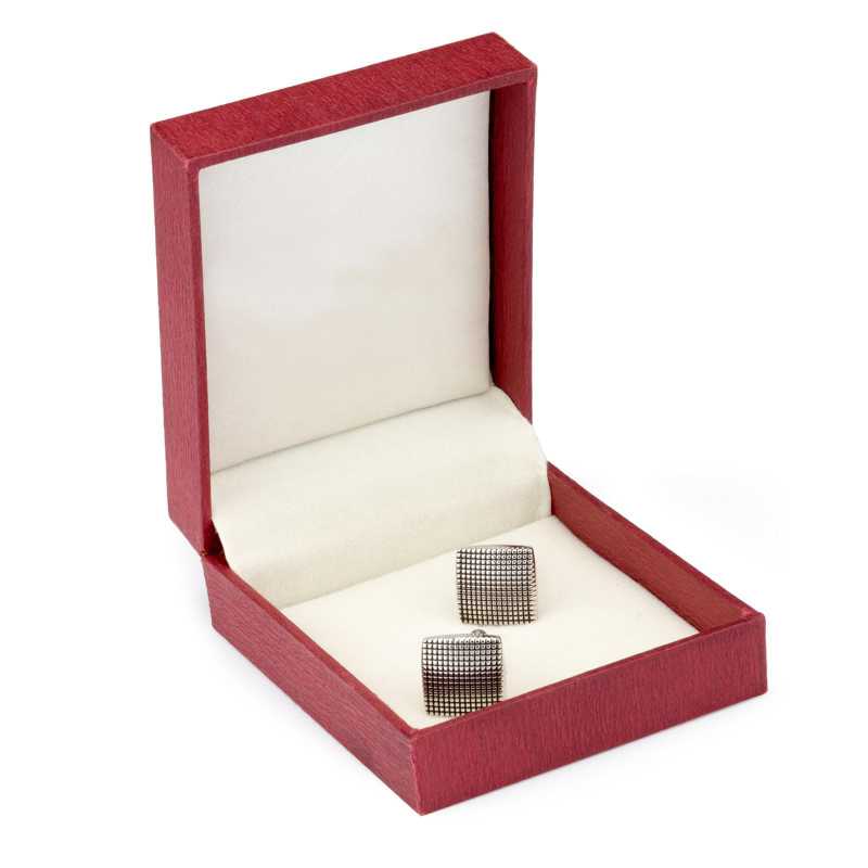 Men's Silver Plated Enamel Engraving Cufflinks - Escaro Royale