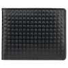 Black Square Bubble Pattern Leather Mens Wallet - Escaro Royale