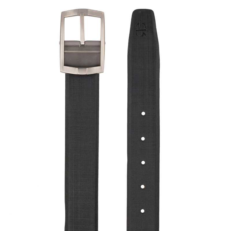 Black and Brown Cross Linner Design Leather Men's Formal Belts - Escaro Royale