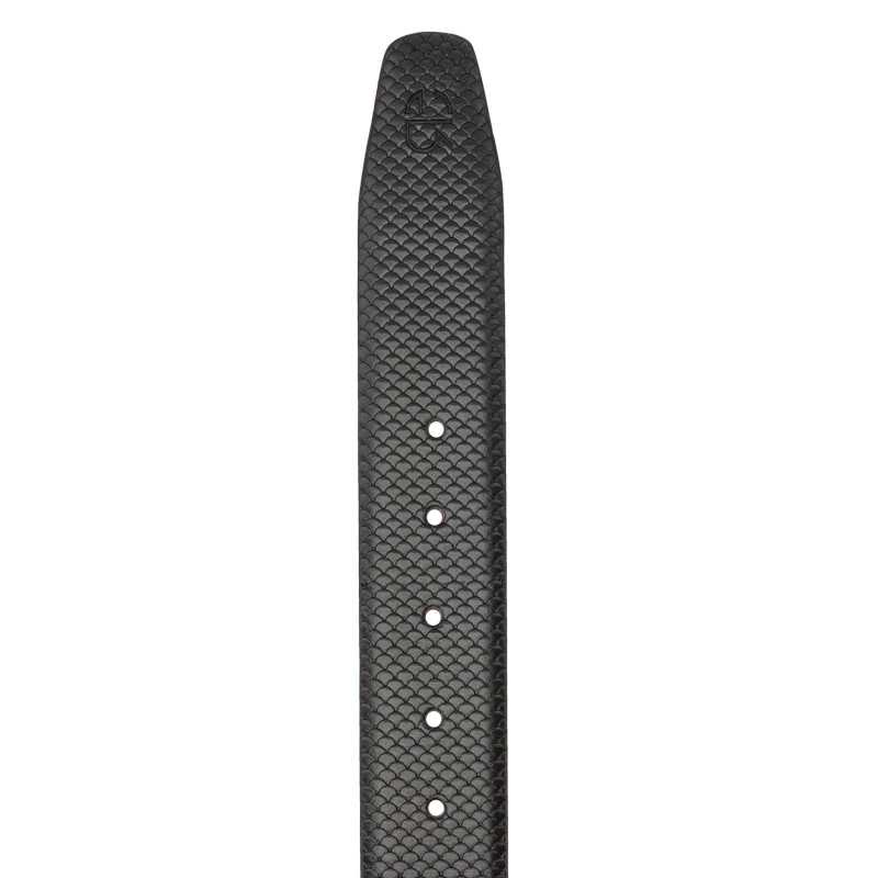 Black and Brown Fish Design Leather Men's Formal Belts - Escaro Royale