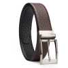 Black and Brown Nifty Design Leather Men's Formal Belts - Escaro Royale