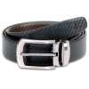 Black and Brown Fibra Design Leather Men's Formal Belts - Escaro Royale