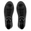 High-Top Black Leather Sneakers - Escaro Royale