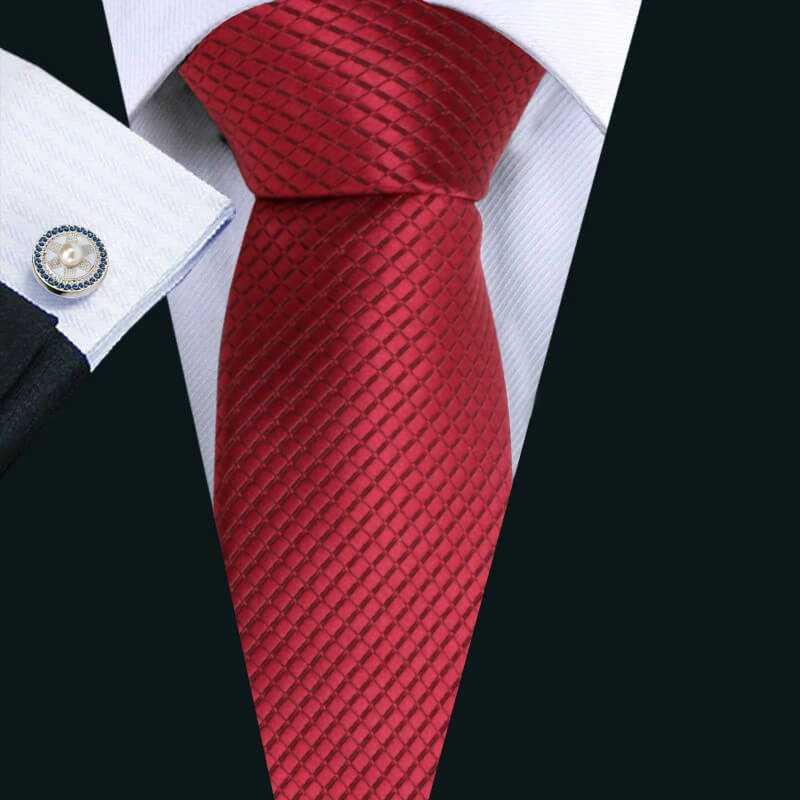 Crimson Red Necktie - Escaro Royale