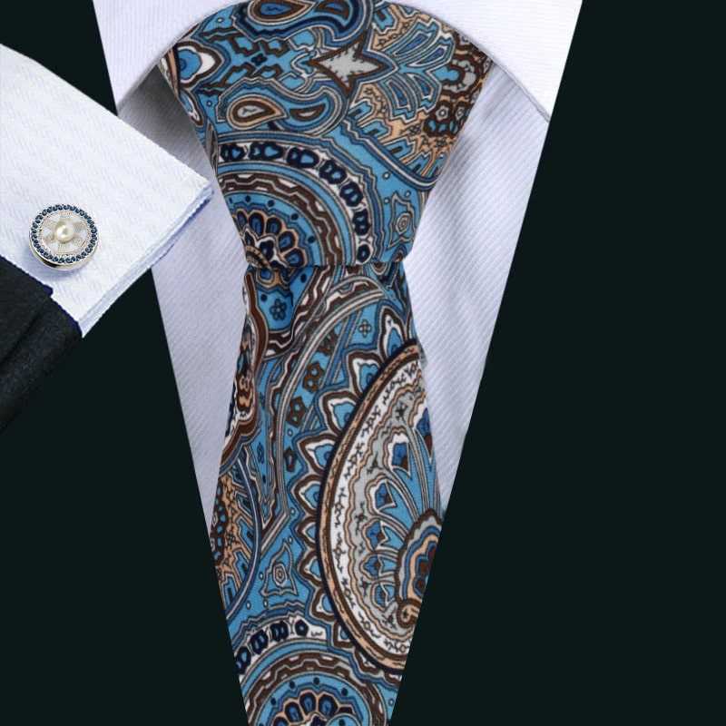 Teagan Blue Floral Tie - Escaro Royale