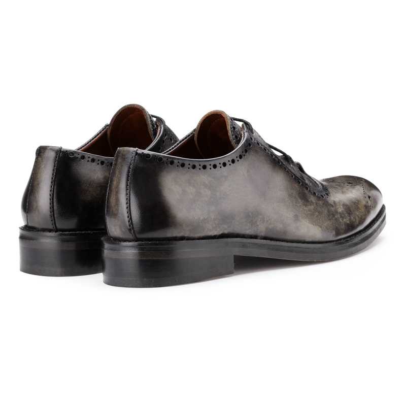The Isaac CrissCross Lace-Up in Gray Marble - Escaro Royale