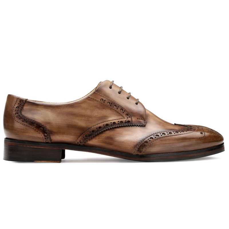 The Prague Wooden Brogues in Brown - Escaro Royale