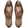 The Prague Wooden Brogues in Brown - Escaro Royale