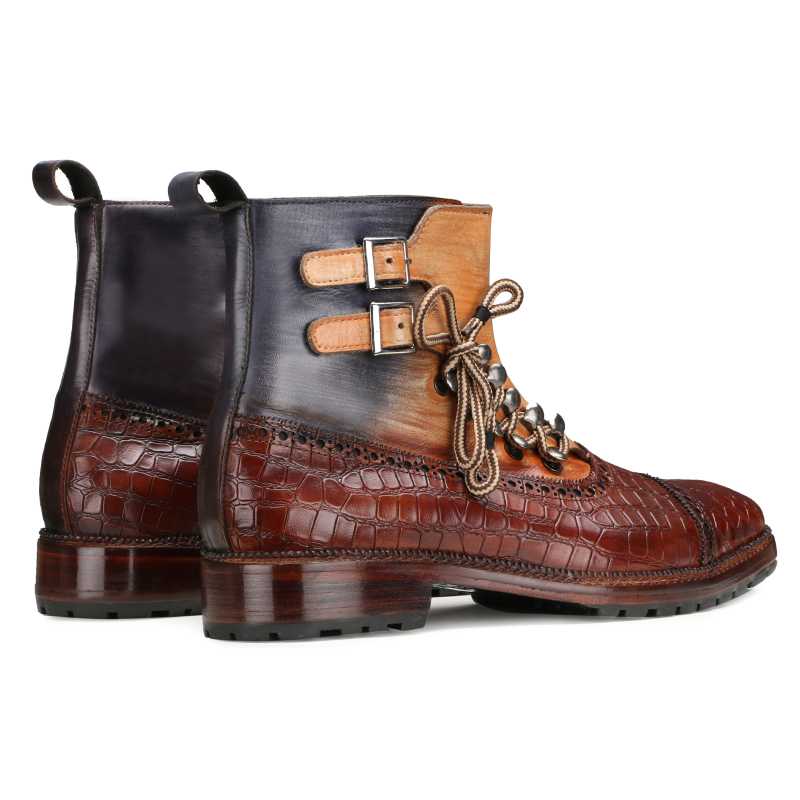 Enigma Brown Luxury Boots - Escaro Royale