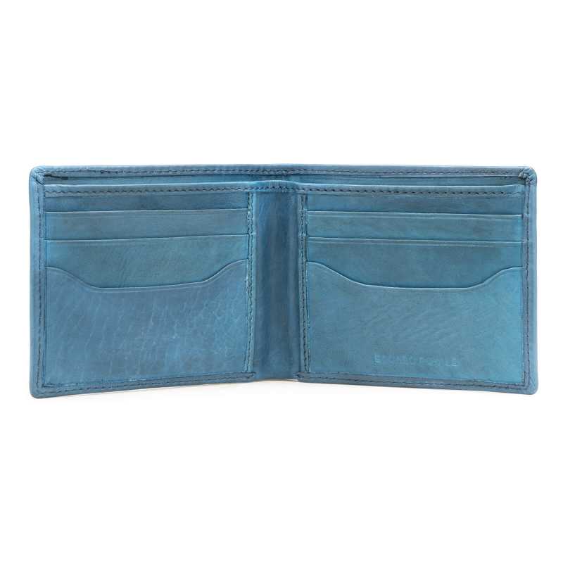Escaro Royale Blue Leather Wallet - Escaro Royale