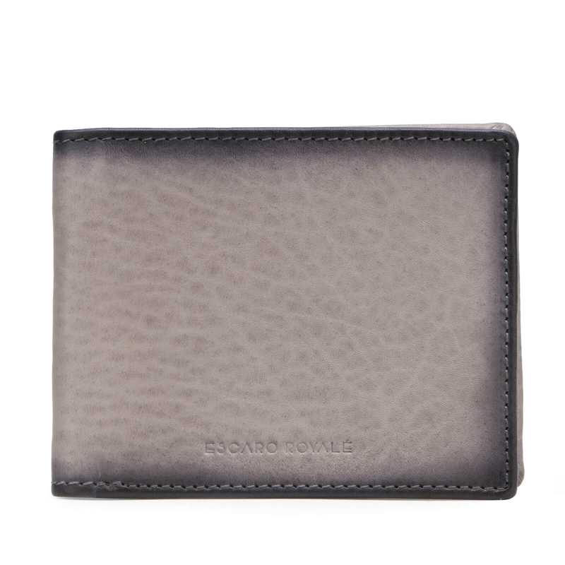 Escaro Royale Grey Bi-fold Wallet - Escaro Royale