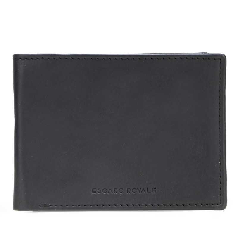 Escaro Royale Black Leather Wallet - Escaro Royale