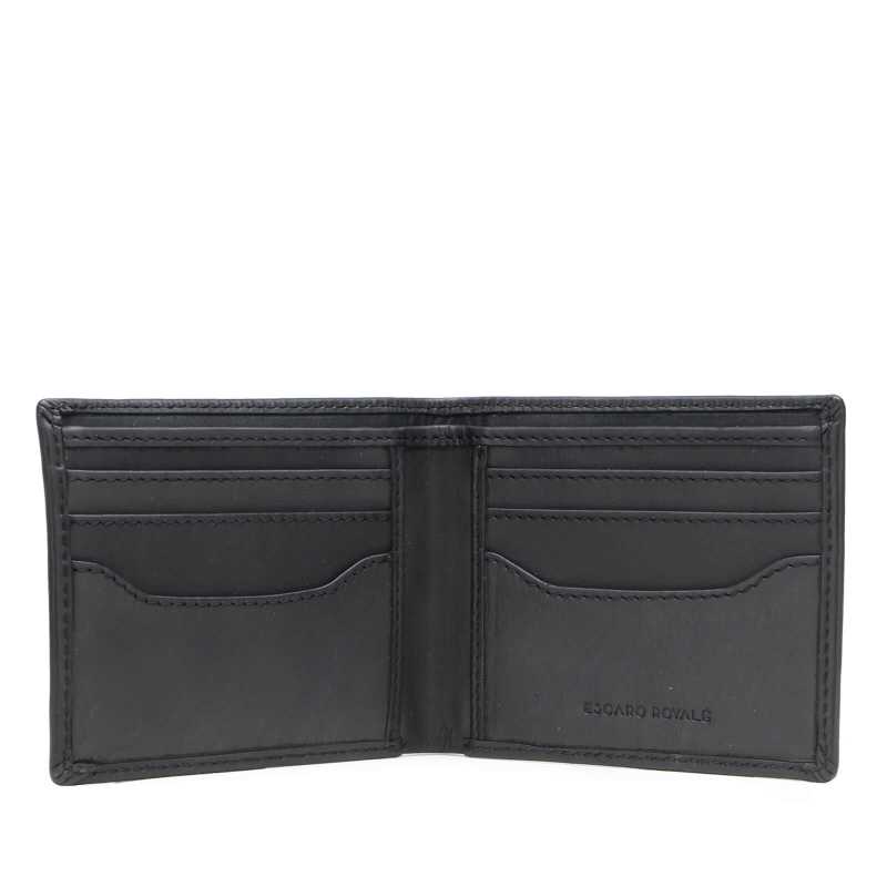 Escaro Royalé Black Leather Wallet
