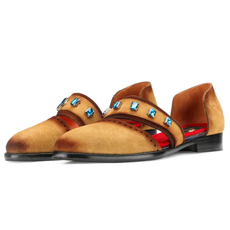 Hector Leather Sandals Tan - Escaro Royale