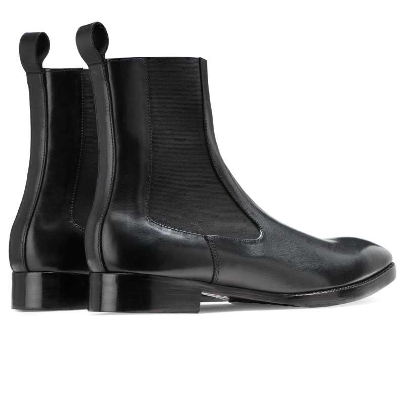 Escaro Royalé Sable Black Chelsea Boots for Men