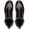 Monarcho Hightop Stud Sneakers In Black Purple - Escaro Royale