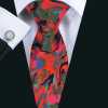Broady Red Floral Tie - Escaro Royale
