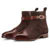 Citadel Zipper Boots in Brown Suede - Escaro Royale