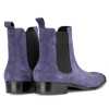 Iceman Chelsea Boots in Blue Suede - Escaro Royale
