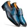 Ross Derby Shoes in Blue & Black - Escaro Royale